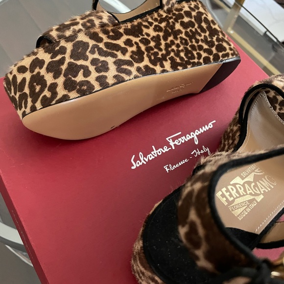 Salvatore Ferragamo Lucrezia cheetahsandals wedges - Picture 3 of 5